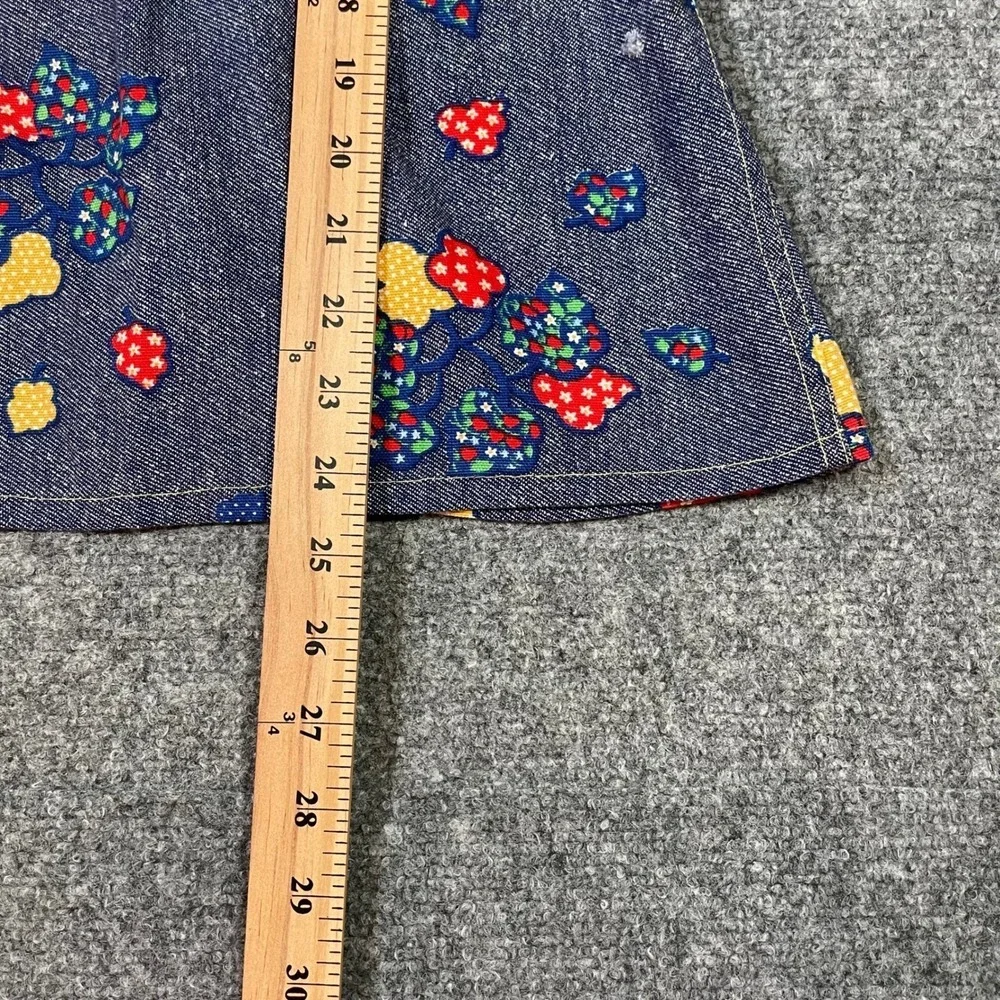 Vintage Handmade Calico Print Full Apron Novelty Sleeveless Smock Apron Vest